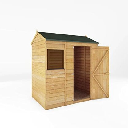 WALTONS 6 x 4 Overlap Storage Shed | Reverse Apex Roof | 7mm Overlap Cladding | Wooden Garden Storage Shed | 10 Year Anti Rot Guarantee | 6 x 4 6ft 4ft 3 WALTONS 6 x 4 Overlap Storage Shed | Reverse Apex Roof | 7mm Overlap Cladding | Wooden Garden Storage Shed | 10 Year Anti Rot Guarantee | 6 x 4 6ft 4ft - Image 3