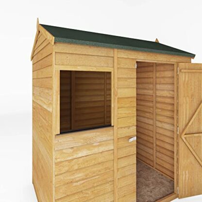 WALTONS 6 x 4 Overlap Storage Shed | Reverse Apex Roof | 7mm Overlap Cladding | Wooden Garden Storage Shed | 10 Year Anti Rot Guarantee | 6 x 4 6ft 4ft 4 WALTONS 6 x 4 Overlap Storage Shed | Reverse Apex Roof | 7mm Overlap Cladding | Wooden Garden Storage Shed | 10 Year Anti Rot Guarantee | 6 x 4 6ft 4ft - Image 4