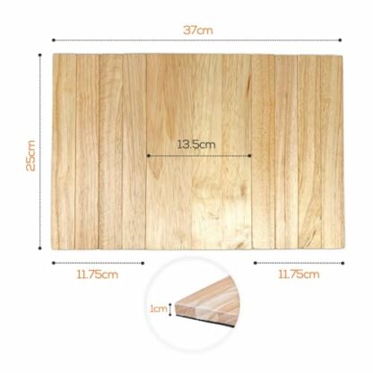 WINSOME Wooden Sofa Arm Tray Foldable Sofa Tray Couch Armrest Table Flexible Arm chair Tray Perfect for Drink Snacks, Magazine, and Remote - Image 3