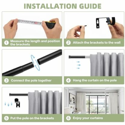 WISYOK Curtain Poles - Image 4