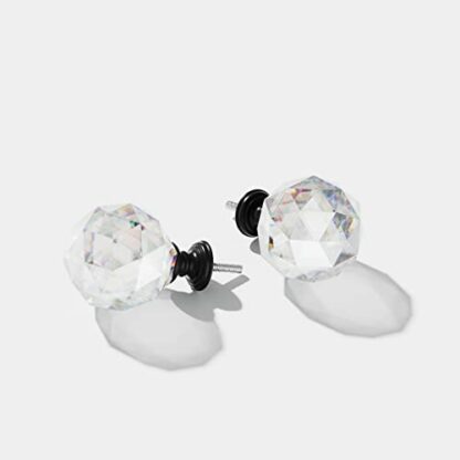 WL.Rocaille Diamond Curtain Rod 3/4 Inch Curtain Rods, Acrylic Finials Single Curtain Rod 28 to 48-Inch Window Curtain Rod … - Image 4