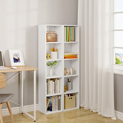 WOLTU Bookcase,Cube Shelving Unit Storage Oak Book Shelf, Wooden Storage Cubes Bookcases for Living Room, Bedroom #2025 - Image 3