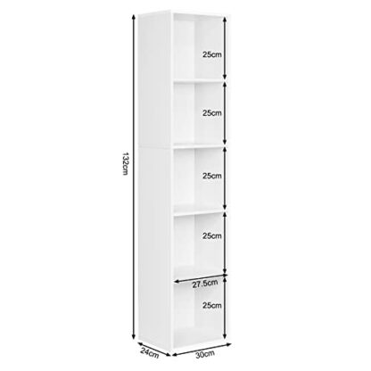 WOLTU Bookcase,Cube Shelving Unit Storage Oak Book Shelf, Wooden Storage Cubes Bookcases for Living Room, Bedroom #2025 - Image 4