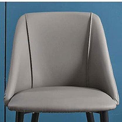 WXSGDZT Chairs Table Chair, Simple Office Desk, Red Stool, Backrest, Negotiation, Light Luxury Restaurant Chair - Image 3