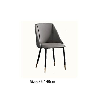 WXSGDZT Chairs Table Chair, Simple Office Desk, Red Stool, Backrest, Negotiation, Light Luxury Restaurant Chair - Image 4