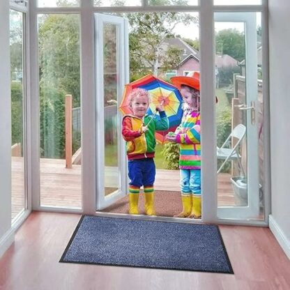 Wadan Door Matts Indoor & Outdoor | Stylish Door Mat with Non Slip Mat Backing | Anti Slip Mat Super Absorbent & Easy to Clean | Rubber Mat Use as Kitchen Mat - Image 3