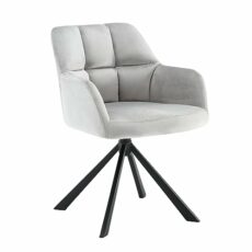 Wahson PU Leather Desk Chair Modern Swivel Armchair with Metal Legs, Occasional Accent Chair for Home Office