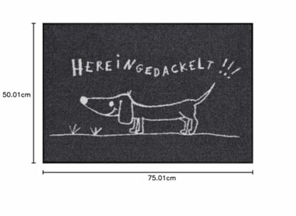 Waschbare Fußmatte "Hereingedackelt" 4 Waschbare Fußmatte "Hereingedackelt" - Image 4
