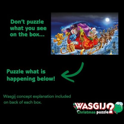 Wasgij Christmas Advent Calendar, Look Out Below! - 24 Days of Puzzles, Don't Puzzle What You See - Brainteasing 54 Piece Adults Puzzle & Comic Puzzle -100% Recycled Cardboard Jigsaw Puzzle for Adults 4 Wasgij Christmas Advent Calendar, Look Out Below! - 24 Days of Puzzles, Don't Puzzle What You See - Brainteasing 54 Piece Adults Puzzle & Comic Puzzle -100% Recycled Cardboard Jigsaw Puzzle for Adults - Image 4