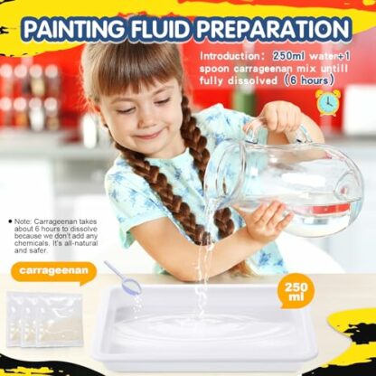 Water Marbling Paint for Kids - Arts and Crafts for Girls & Boys Crafts Kits Ideal Gifts for Kids Age 6+ 8-12 3 Water Marbling Paint for Kids - Arts and Crafts for Girls & Boys Crafts Kits Ideal Gifts for Kids Age 6+ 8-12 - Image 3