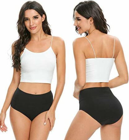 Wealurre Women High Waist Cotton Knickers C Section Underwear Ladies Full Coverage Briefs Tummy Control Panties Underpants Multipack 5 - Image 3