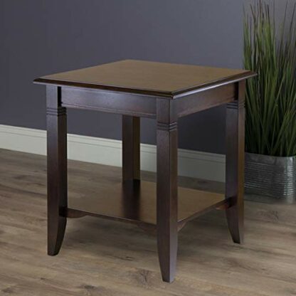 Winsome Wood Nolan Occasional Table, Cappuccino 20.00 x 20.00 x 21.97 Inches - Image 3