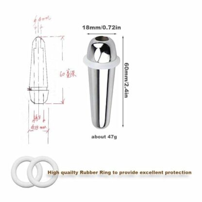 Wiredock 2 Pack Pull Cord Weight Handle Blind Pull Chrome Light Pull with Rubber Ring for Shower/Bathroom/Toilet/Fan Switch|SH124 - Image 4