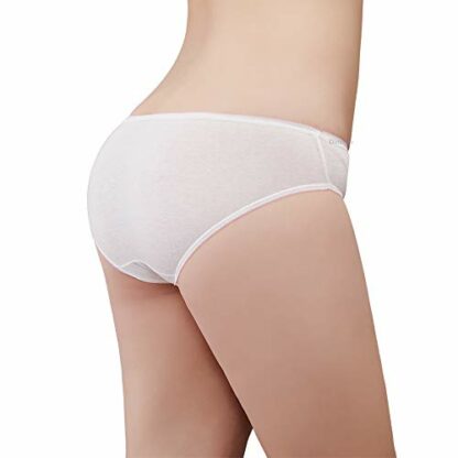 Women’s Disposable Underwear for Travel-Hospital Stays- 100% Cotton Panties White(10pk) 2 Women’s Disposable Underwear for Travel-Hospital Stays- 100% Cotton Panties White(10pk) - Image 2