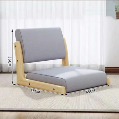 Tatami Chair Accent Furniture Meditation Floor Chair, Living Room Chair Floor Seat, Portable Japanese Legless Chair, Lazy Sofa for Bay Window Meditation Reading - Image 3