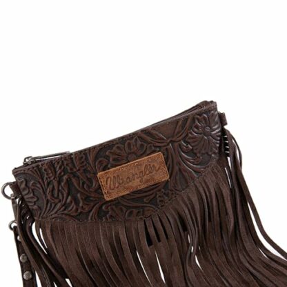 Wrangler Clutch Wristlet Fringe Purse Western Crossbody Bags for Women - Image 4