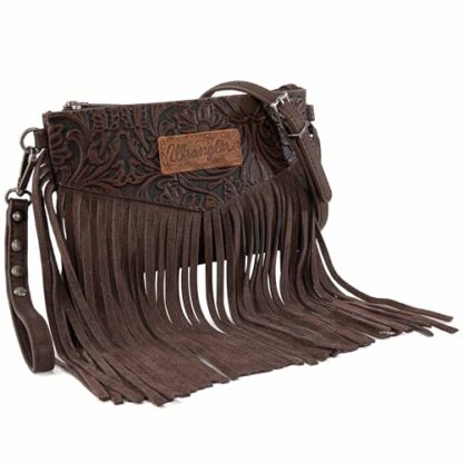 Wrangler Clutch Wristlet Fringe Purse Western Crossbody Bags for Women - Image 2