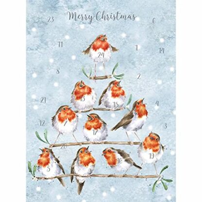 Wrendale Designs - 'Rockin Robins' Advent Calendar Card 2 Wrendale Designs - 'Rockin Robins' Advent Calendar Card - Image 2