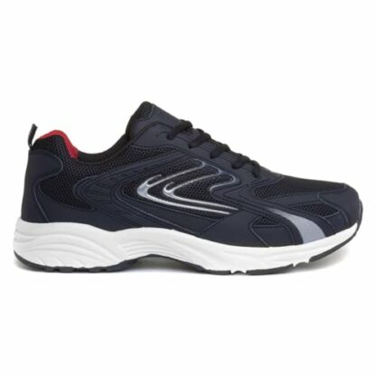 XL Weaver Mens Lace Up Navy Trainer - Image 3