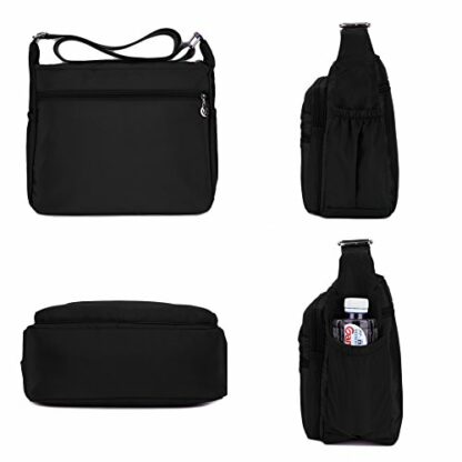 XUEREY Women's Multi-Pocket Casual Crossbody Handbags Waterproof Shoulder Nylon Bags - Image 4