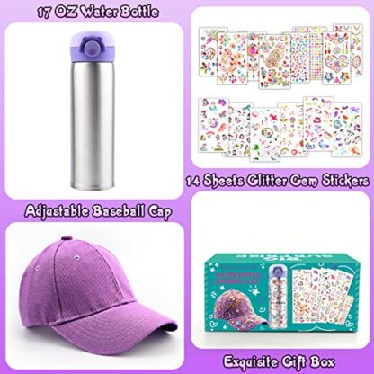 Xourspaty Gifts for Girls DIY Water Bottle and Baseball Cap - Image 3