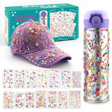 Xourspaty Gifts for Girls DIY Water Bottle and Baseball Cap