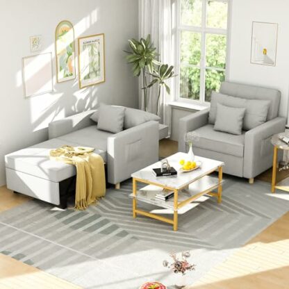 YODOLLA 3-in-1 Sofa Bed Chair - Image 3