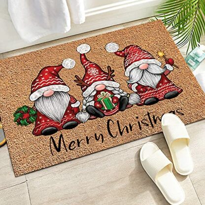 YQYH Christmas Doormats Home Front Door Decorations Welcome Blankets Halloween Festival Decor Door Mat Anti-Slip Back Indoor Outdoor Decor Carpet Entrance Rugs (A-2) 3 YQYH Christmas Doormats Home Front Door Decorations Welcome Blankets Halloween Festival Decor Door Mat Anti-Slip Back Indoor Outdoor Decor Carpet Entrance Rugs (A-2) - Image 3
