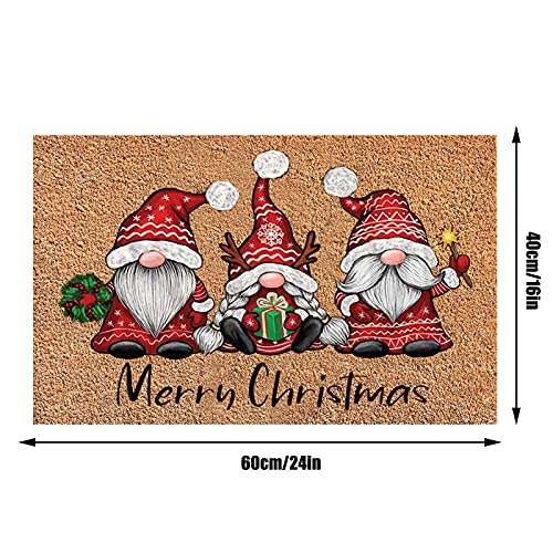 YQYH Christmas Doormats Home Front Door Decorations Welcome Blankets Halloween Festival Decor Door Mat Anti-Slip Back Indoor Outdoor Decor Carpet Entrance Rugs (A-2) - Image 4