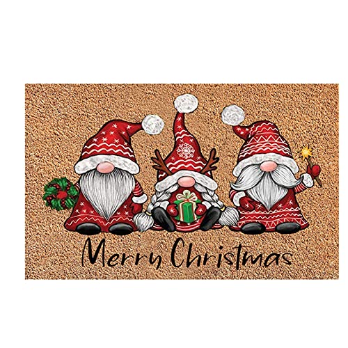 YQYH Christmas Doormats Home Front Door Decorations Welcome Blankets Halloween Festival Decor Door Mat Anti-Slip Back Indoor Outdoor Decor Carpet Entrance Rugs (A-2)