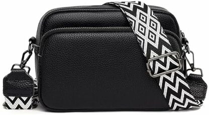 YTVNLZG Crossbody Bag for Women Leather Small Handbags Shoulder Bags with Adjustable Wide Strap Camera Purse for Ladies Girls Travel Shopping Work Daily Use - Image 2