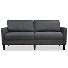 Yaheetech 2 Seater Sofa, 191cm, Modern Fabric Sofa Couch, Love Seat Sofa Settee, Sectional Sofa for Living Room, Office, Bedroom, Grey