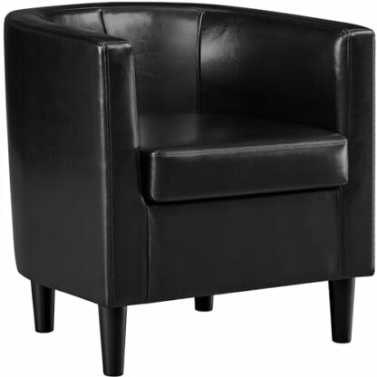 Yaheetech Accent Chair, Modern and Comfortable Armchairs, Upholstered Club Chair for Living Room Bedroom Waiting Room - Image 2
