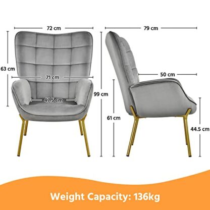 Yaheetech Armchair, - Image 4