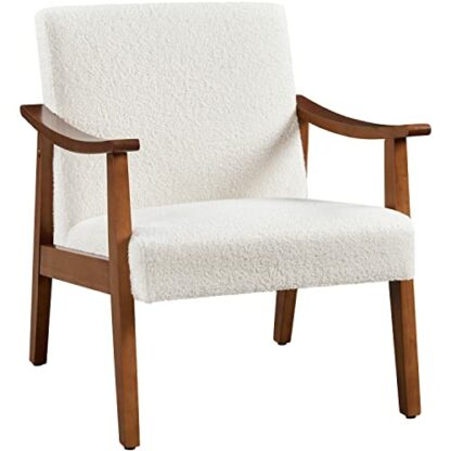 Yaheetech Armchair Sofa Accent Chair Retro Lounge Chair with Rubber Wood Legs Comfy Seat/Backrest for Modern Living Room Bedroom Dining Room Office Reception Balcony 2 Yaheetech Armchair Sofa Accent Chair Retro Lounge Chair with Rubber Wood Legs Comfy Seat/Backrest for Modern Living Room Bedroom Dining Room Office Reception Balcony - Image 2