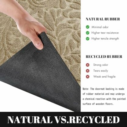 Yimobra Durable Door Mat, Heavy Duty Front Welcome Mats For Home Entrance Outdoor Indoor, Doormat for Outside Back Patio Floor Entry Porch Garage Office, Weather Resistant Easy Clean 4 Yimobra Durable Door Mat, Heavy Duty Front Welcome Mats For Home Entrance Outdoor Indoor, Doormat for Outside Back Patio Floor Entry Porch Garage Office, Weather Resistant Easy Clean - Image 4