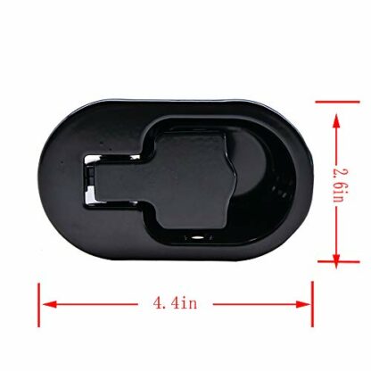 Yoogu 2pcs Metal Recliner Handles Replacement Parts for Chair Sofa Couch Release 6mm Black - Image 3