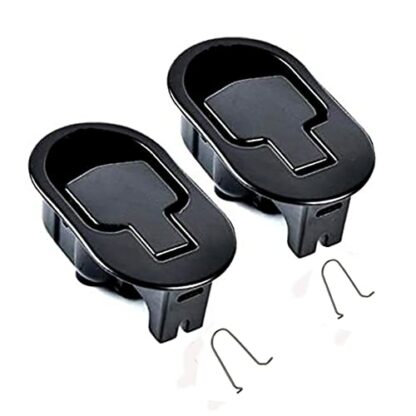 Yoogu 2pcs Metal Recliner Handles Replacement Parts for Chair Sofa Couch Release 6mm Black - Image 2