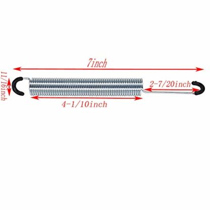 Yoogu 7 inch Recliner Sofa Chair Mechanism Tension Springs Replacement (Pack of 2)-Long Neck Hook Style - Image 3