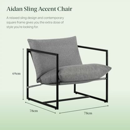 ZINUS Sling Accent Chair - Image 4