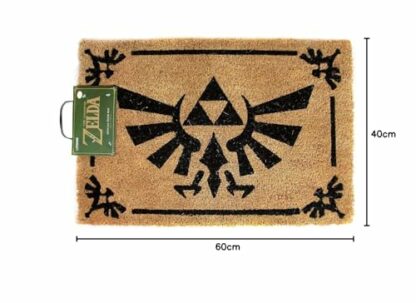 Zelda Matte Triforce Logo Floor Mat Nintendo 60x40cm Coconut beige - Image 3