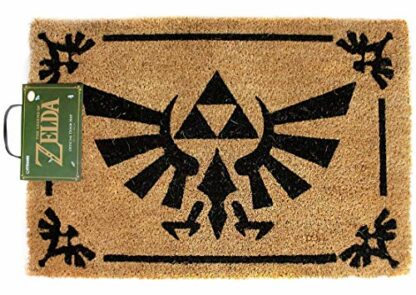 Zelda Matte Triforce Logo Floor Mat Nintendo 60x40cm Coconut beige - Image 2