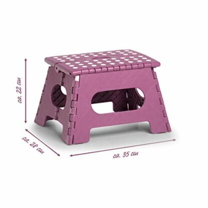 Zeller Present - Schöner Leben Practical Wohnen 13030 Premium Folding Stool Plastic - Image 4