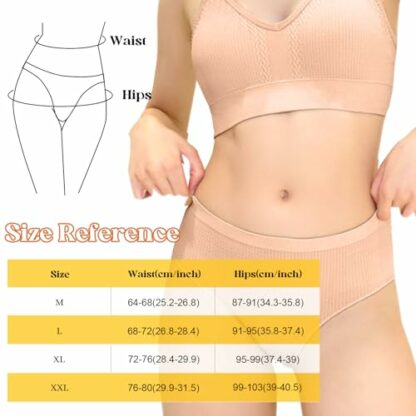 Zouwel 8PCS Cotton Thongs for Women, Sexy Ladies Underwear Panties Hipster Bikini Lingerie String Thong Underpants Women's Briefs Set - Image 4