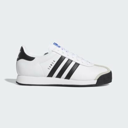 adidas Originals Samoa Retro Sneaker Running Shoe, White/Black, Men's 8, Women's 9 Medium - Image 4