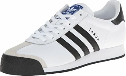 adidas Originals Samoa Retro Sneaker Running Shoe, White/Black, Men's 8, Women's 9 Medium - Image 2