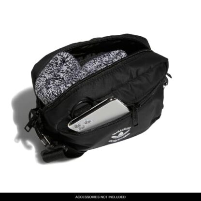 adidas Originals Unisex's Originals Puffer and Pouch Crossbody Bag Shoulder, Black/White, One Size - Image 4