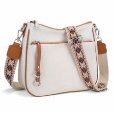 befen Genuine Leather Crossbody Bags for Women Travel Hobo Bags for Women with Adjustable Shoulder Guitar Strap