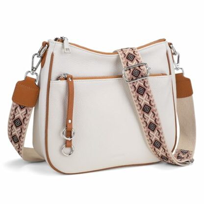 befen Genuine Leather Crossbody Bags for Women Travel Hobo Bags for Women with Adjustable Shoulder Guitar Strap 2 befen Genuine Leather Crossbody Bags for Women Travel Hobo Bags for Women with Adjustable Shoulder Guitar Strap - Image 2