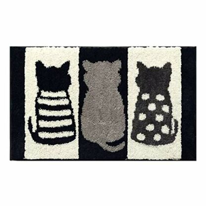 eBoutik Door Mat Non Slip Indoor Doormat Machine Washable Barrier Mat Dirt Trapper (Cats, 50cm * 80cm) 2 eBoutik Door Mat Non Slip Indoor Doormat Machine Washable Barrier Mat Dirt Trapper (Cats, 50cm * 80cm) - Image 2